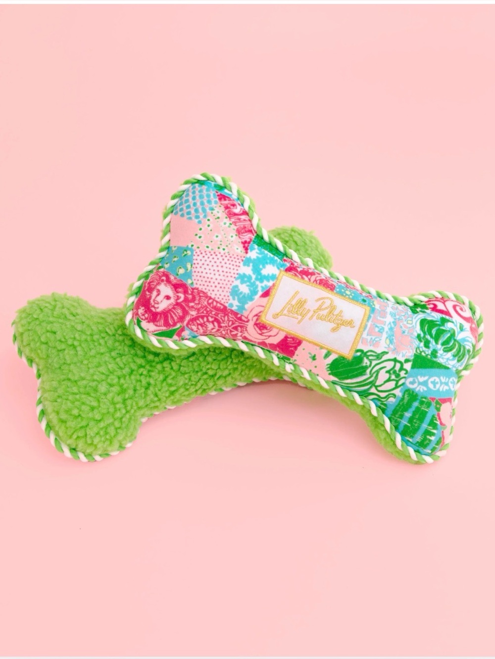 Lilly Pulitzer Patchwork Plush Pet Toy